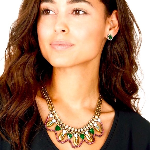 Stella & Dot X Rebecca Minkoff | Jeweled Vntge Gold Prism NEW StatementN… - Picture 11 of 11